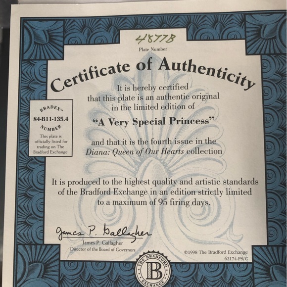 1997 Princess Diana Bradford Exchange Plate - Picture 3 of 4